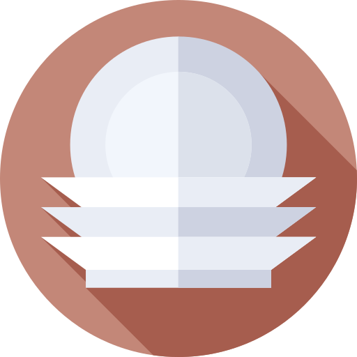 접시 Flat Circular Flat icon