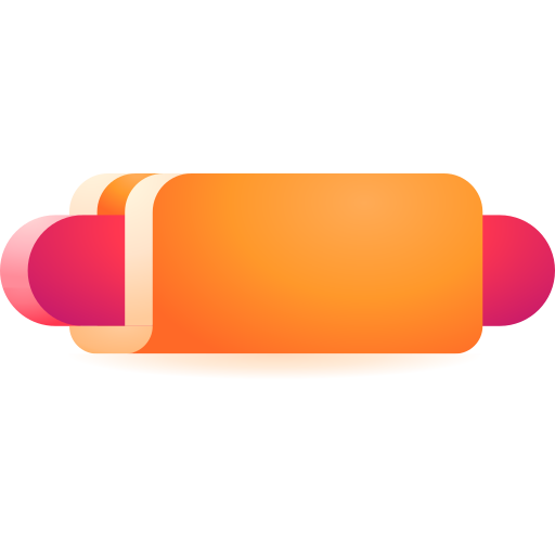 hot dog 3D Toy Gradient ikona