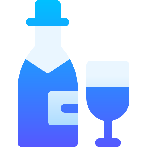 шампанское Basic Gradient Gradient иконка
