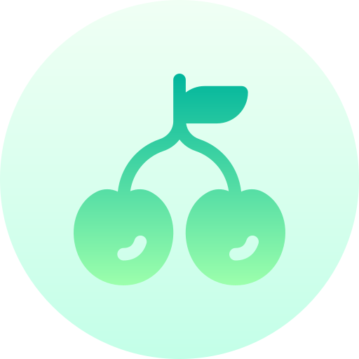 チェリー Basic Gradient Circular icon