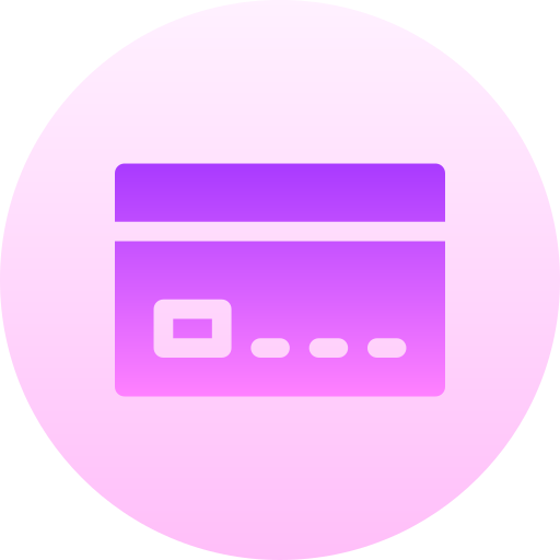 クレジットカード Basic Gradient Circular icon