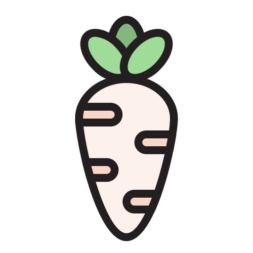 Carrot Generic Outline Color icon