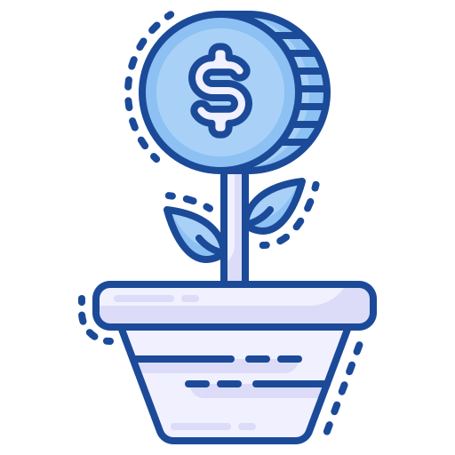 Growth Generic Blue icon