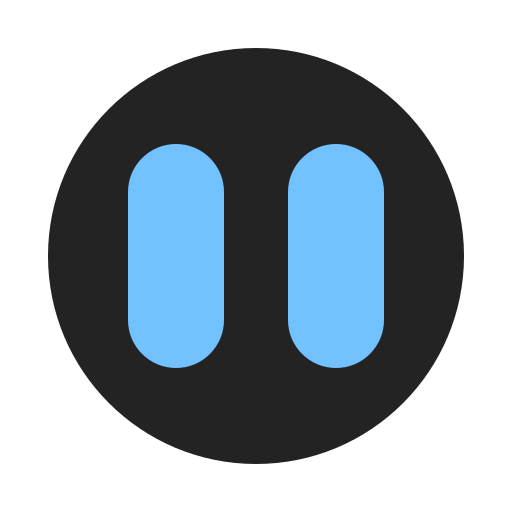 botón de pausa Generic Flat icono