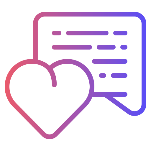 Love message Generic Gradient icon