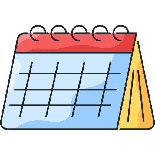 kalendarz Generic Thin Outline Color ikona