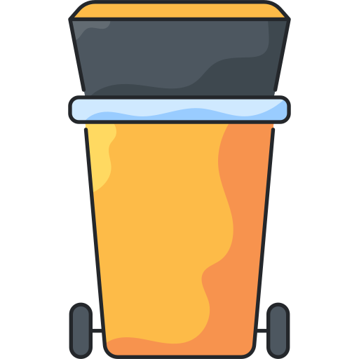 Recycle bin Generic Thin Outline Color icon