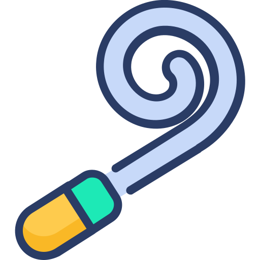 Party blower Generic Outline Color icon