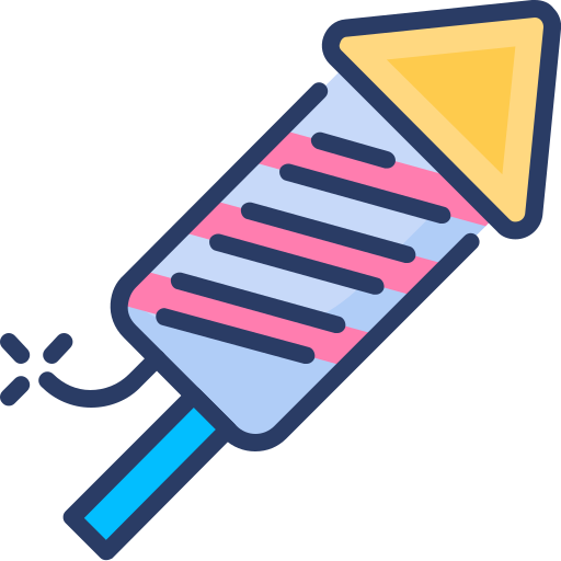 Firecracker Generic Outline Color icon