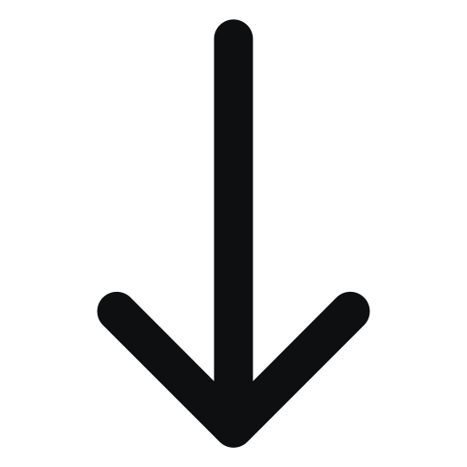 freccia in giù Generic Outline Color icona
