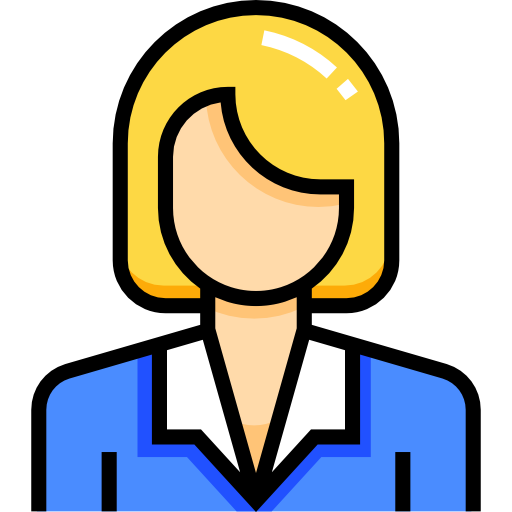 Businesswoman Detailed Straight Lineal color icon