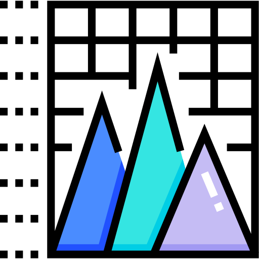 Пирамидальная диаграмма Detailed Straight Lineal color иконка