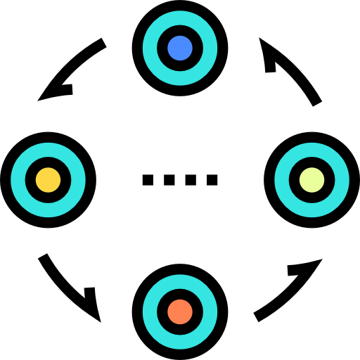 estrutura Detailed Straight Lineal color Ícone