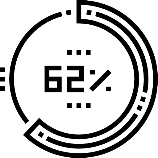 prozentsatz Detailed Straight Lineal icon