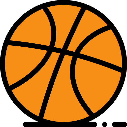 koszykówka Detailed Rounded Lineal color ikona