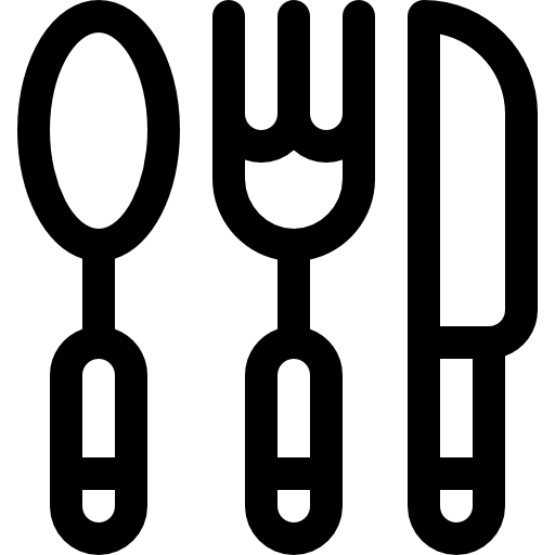 posate Basic Rounded Lineal icona