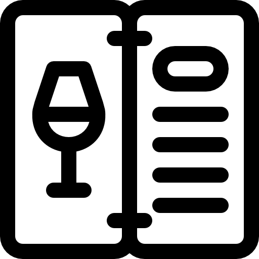 와인 메뉴 Basic Rounded Lineal icon