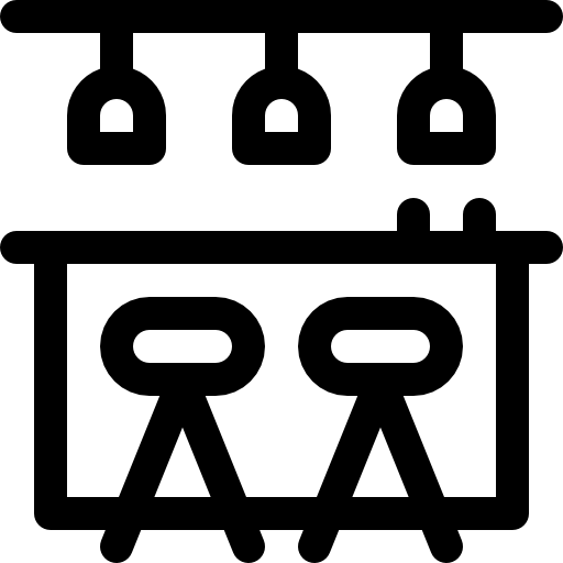 bar Basic Rounded Lineal icono