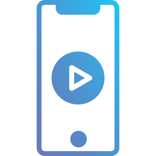 videoplayer Generic Outline Gradient icon