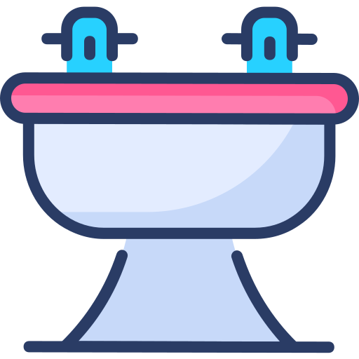 Wash basin Generic Outline Color icon