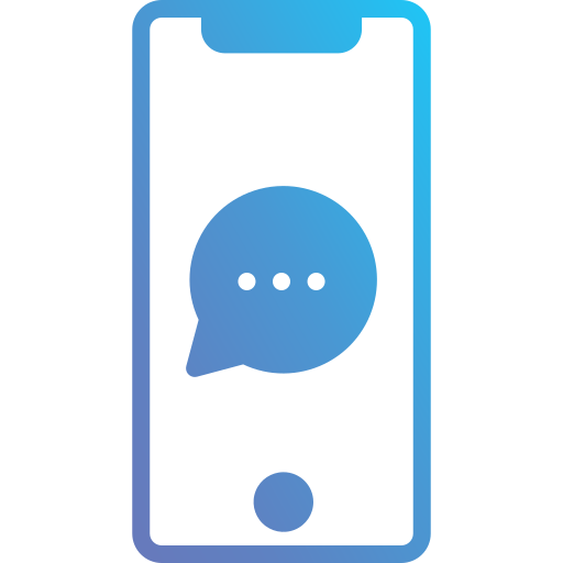 Chat Generic Outline Gradient icon