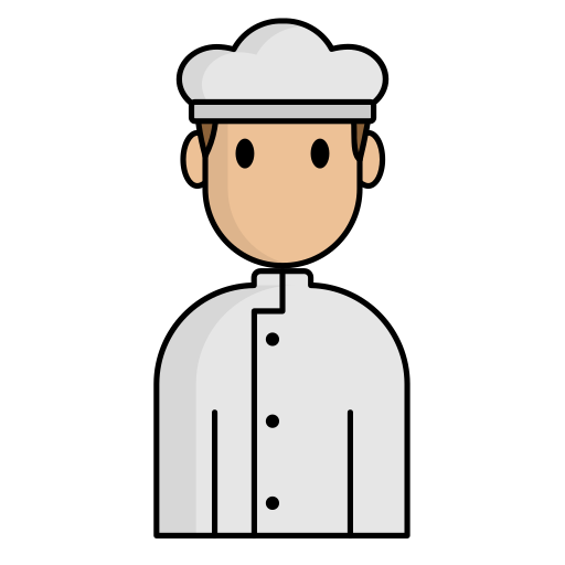 chef Generic Thin Outline Color Icône