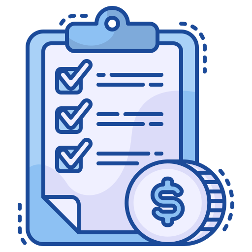 Price list Generic Blue icon