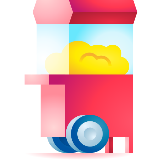 ポップコーン 3D Toy Gradient icon