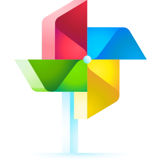 Windmill 3D Toy Gradient icon