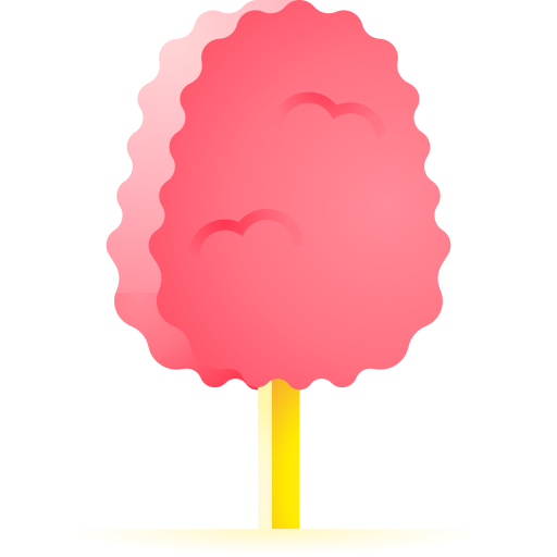 Cotton candy 3D Toy Gradient icon