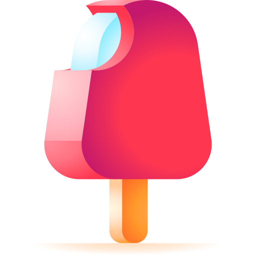 Popsicle 3D Toy Gradient icon