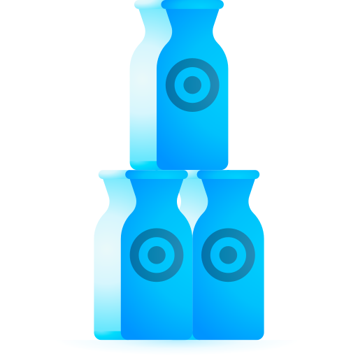 Bottle 3D Toy Gradient icon