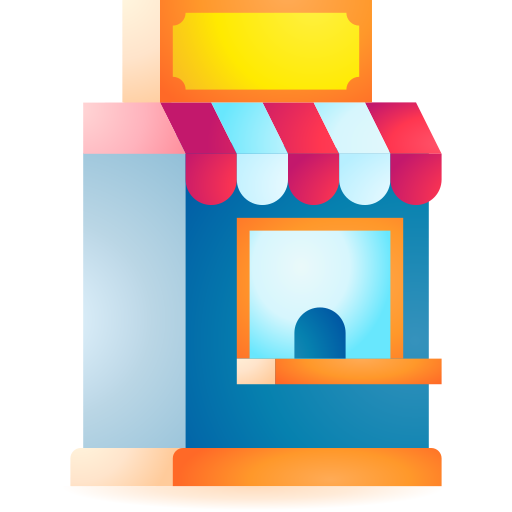 티켓박스 3D Toy Gradient icon