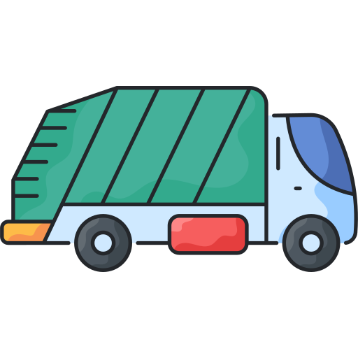 camion della spazzatura Generic Thin Outline Color icona