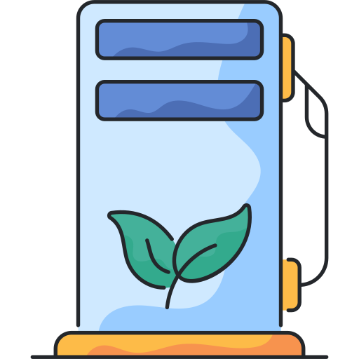 Biofuel Generic Thin Outline Color icon
