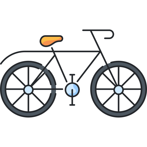 Bicycle Generic Thin Outline Color icon