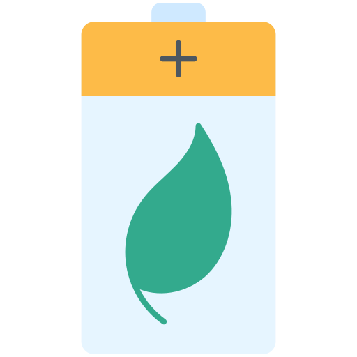 batería ecológica Generic Flat icono