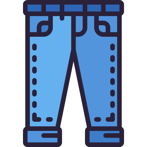 Jeans Generic Outline Color icon