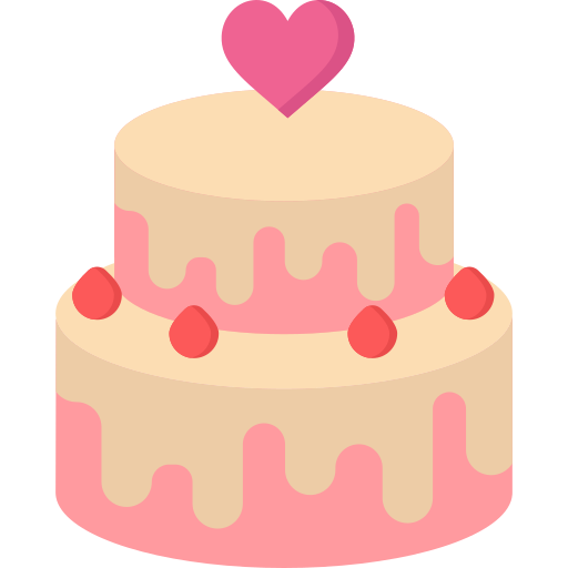 gâteau de mariage Generic Flat Icône