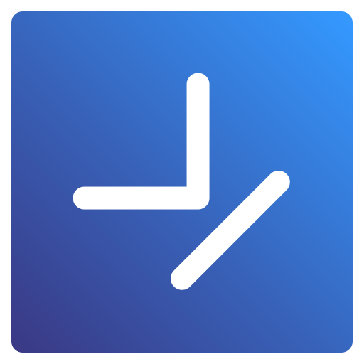 Down right Generic Flat Gradient icon