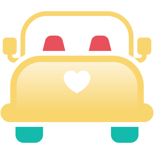 coche de boda Generic Outline Gradient icono