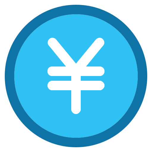 yen Generic Outline Color icon