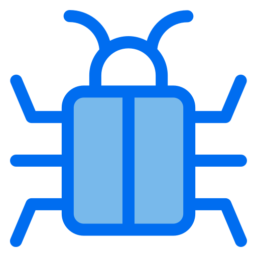 Bug Generic Blue icon