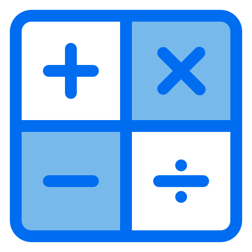 Calculator Generic Blue icon