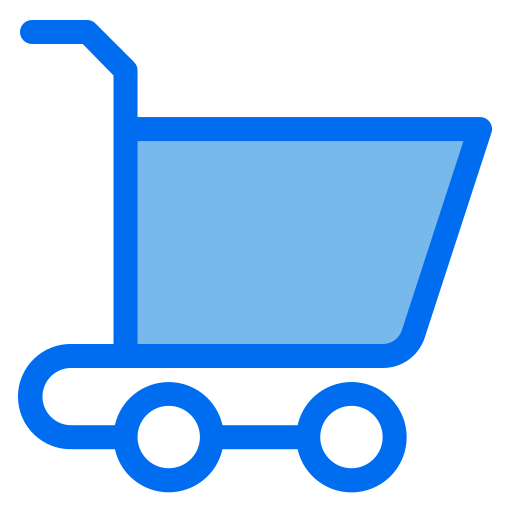 Shopping trolley Generic Blue icon