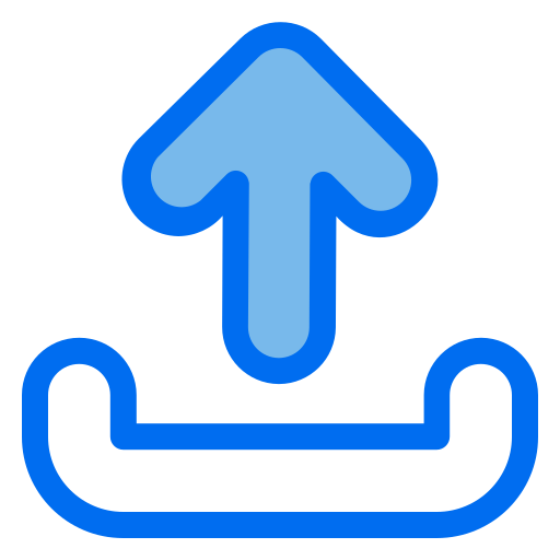 Upload Generic Blue icon
