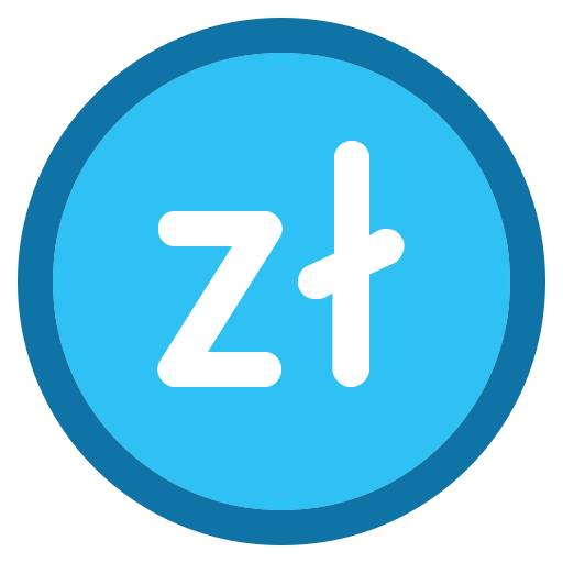 Zloty Generic Outline Color icon