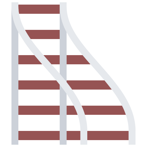 Железная дорога Coloring Flat иконка