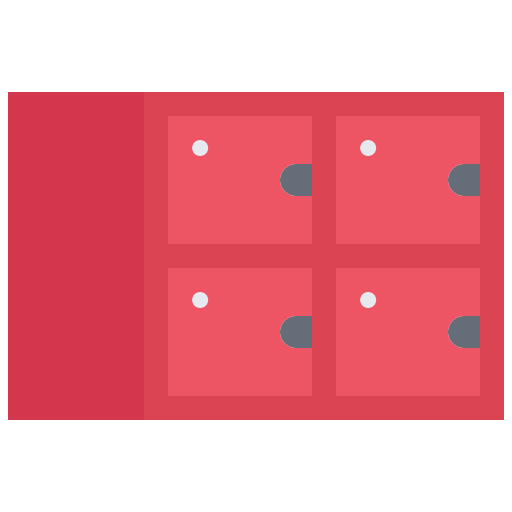 Lockers Coloring Flat icon