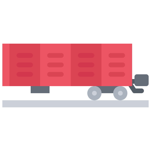 wagon kolejowy Coloring Flat ikona